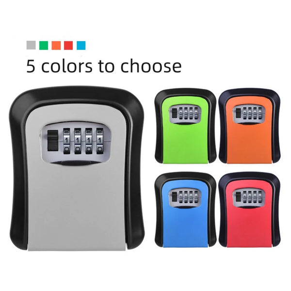 4 Digit Code Box Outdoor Password Key Box Extended Key Storage Waterproof Key