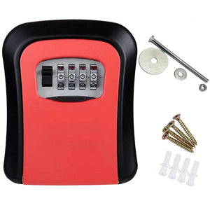 4 Digit Code Box Outdoor Password Key Box Extended Key Storage Waterproof Key