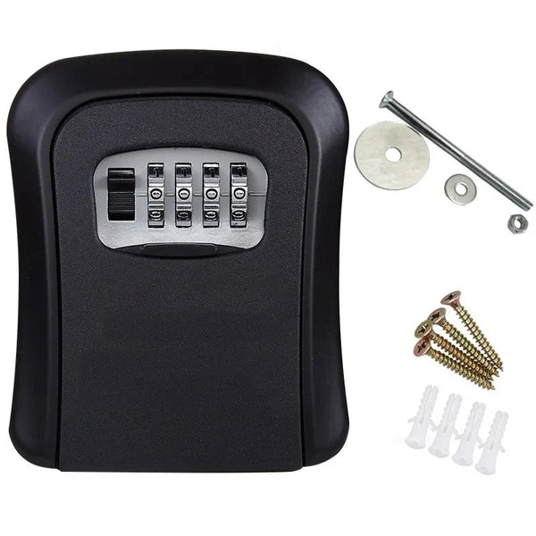 4 Digit Code Box Outdoor Password Key Box Extended Key Storage Waterproof Key