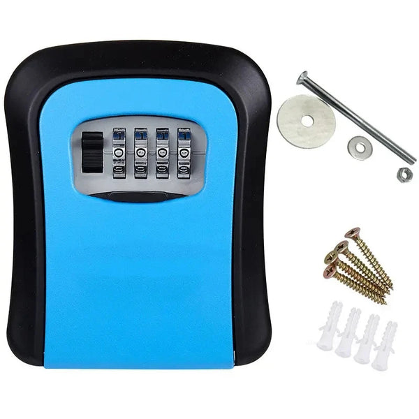 4 Digit Code Box Outdoor Password Key Box Extended Key Storage Waterproof Key
